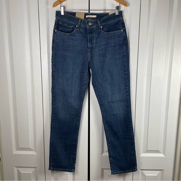 Levi's Denim - Levi's Classic Straight Jeans Women’s 10 Blue (W30 L30) Mid Rise Hypersoft Denim